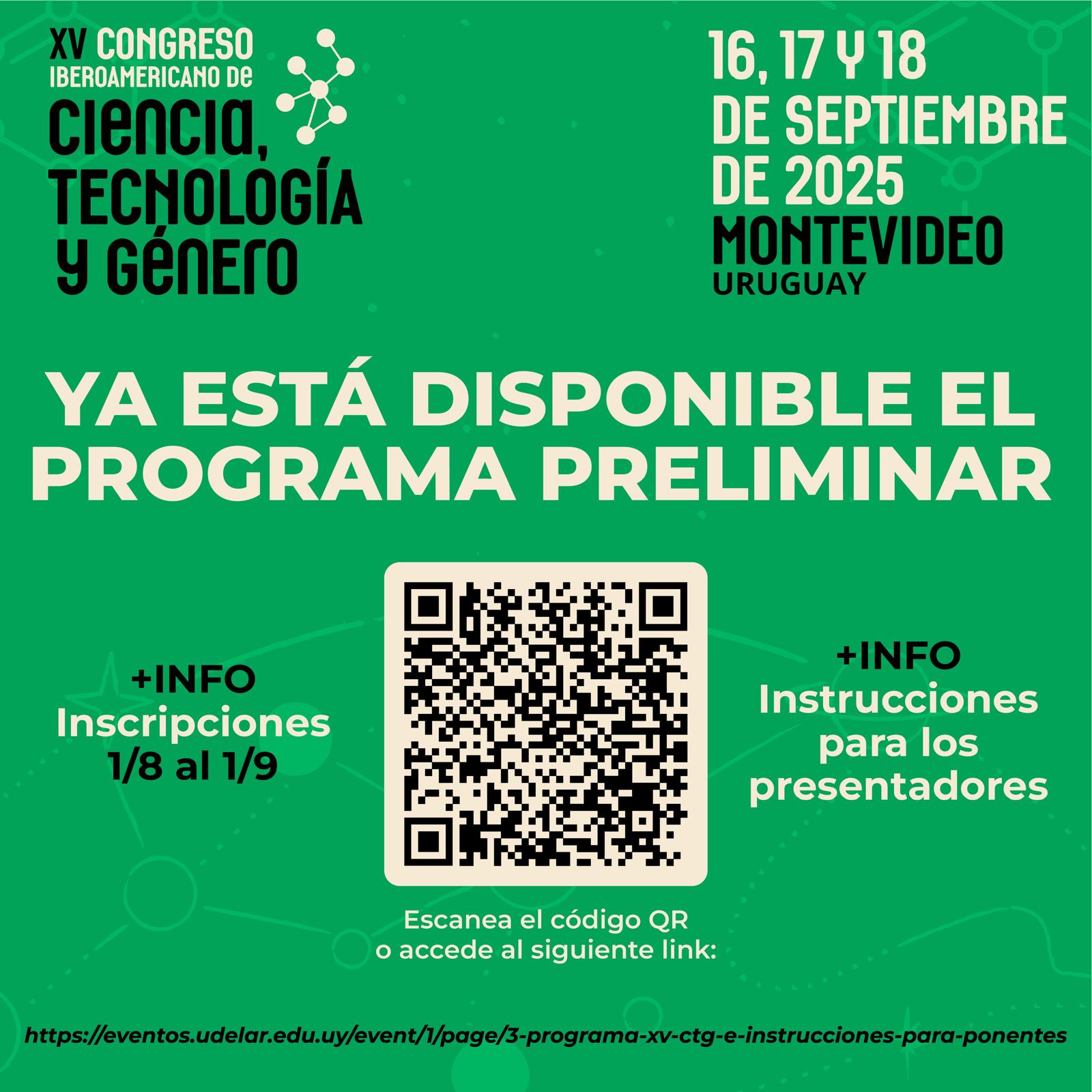 QR al programa preliminar del evento